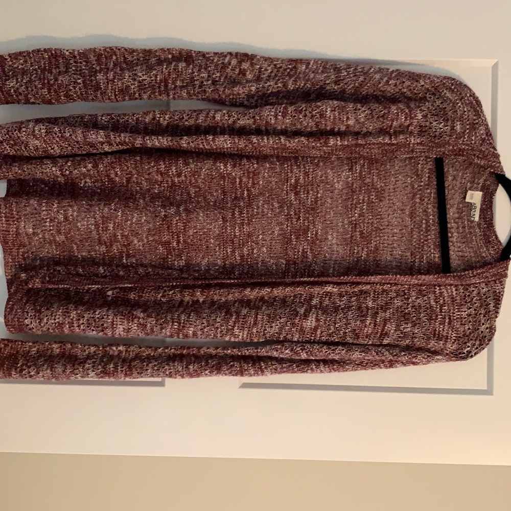 Abound maroon cardigan.